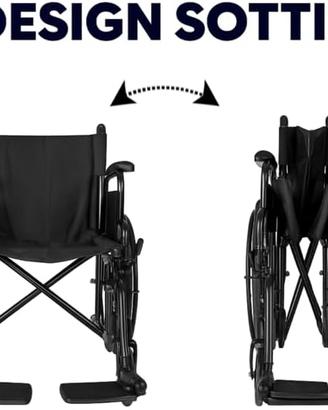 Sedia rotelle pieghevole leggera autospin