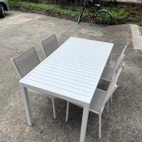 Tavolo da Giardino Bianco con Sedie