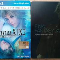 PS4 Final Fantasy X|X-2 HD e XV SteelBook RARI