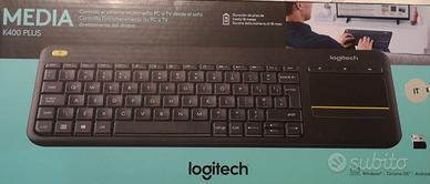 Logitech K400 Plus Tastiera Wireless Touch TV

