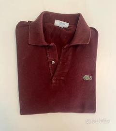 Polo Lacoste originale color vinaccia