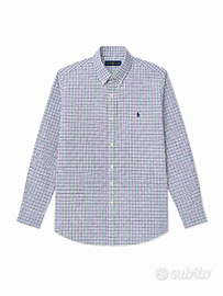 Camicia Polo Ralph Lauren Uomo M Quadri Blu Verde