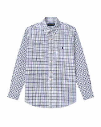Camicia Polo Ralph Lauren Uomo M Quadri Blu Verde