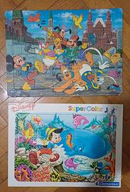2 Puzzle Disney Topolino e Pinocchio