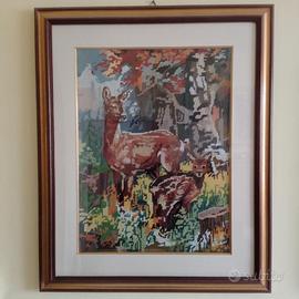 quadri, ricamati a mano