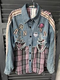 Giacca denim nuova con cartellino