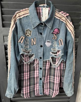Giacca denim nuova con cartellino