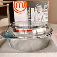 Casseruola rotonda con coperchio da forno