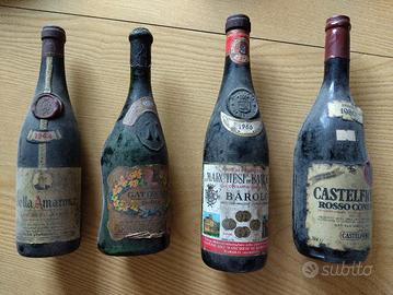 bottiglie vino d'epoca