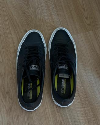 CONVERSE IN PELLE NERA TAGLIA 41 unisex