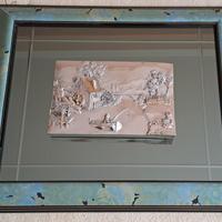 Quadro in bassorilievo Paesaggio