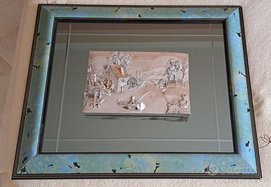 Quadro in bassorilievo Paesaggio