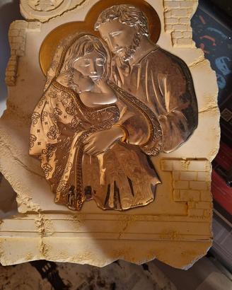 Bassorilievo Sacra Famiglia da parete