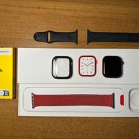 Apple Watch 7 45mm RED GPS – 2 Cinturini + Vetrini