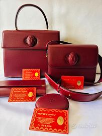 Set Vintage Must de Cartier Bordeaux Originale