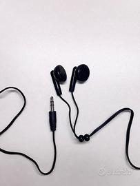 Auricolari Majestic Neri Jack 3,5mm Nuovi
