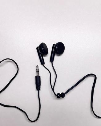 Auricolari Majestic Neri Jack 3,5mm Nuovi
