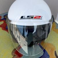 Casco jet Ls2 rocket2 bianco