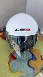 Casco jet Ls2 rocket2 bianco