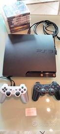 consolle play station 3 con 2 controller e vari gi