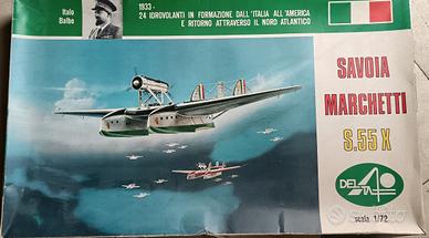 aeromodello storico vintage SAVOIA MARCHETTI S 55X