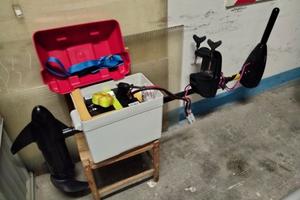 Motore elettrico fuoribordo 1KW + pacco batterie