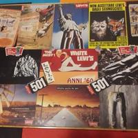 Quadro vintage pubblicitario jeans levi' s strauss