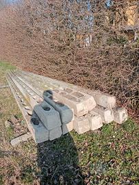 Pali in cemento per vigneto o recinzione