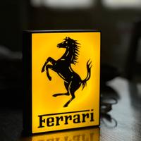 Lampada da tavolo logo Ferrari - stampa 3D
