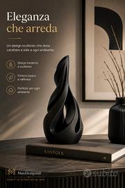 vaso da interni elegante nero 