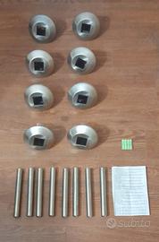 Luci LED RGB per esterno con 4 pile solari nuove