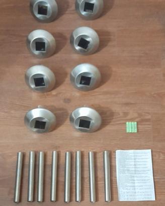 Luci LED RGB per esterno con 4 pile solari nuove