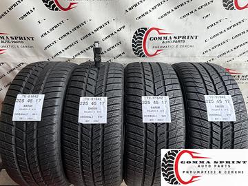 4 PNEUMATICI 225/45 R17 BARUM INVERNALI 85%