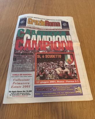 Scudetto 18 Giugno 2001 - Rivista Grazie Roma -