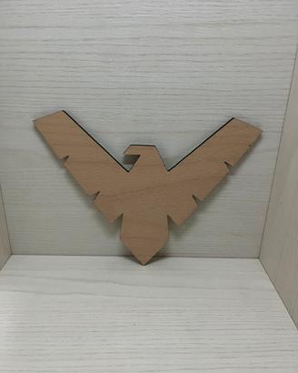 Simbolo di Nightwing in legno