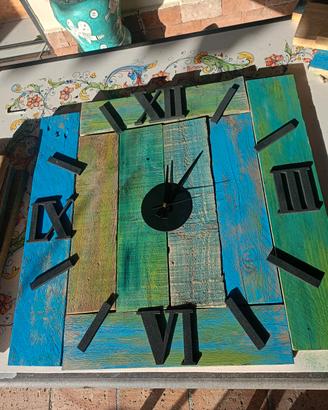 orologi fatti a mano con pallets