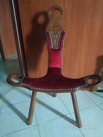 stupenda sedia mungivacca bordeaux unica euro 40 