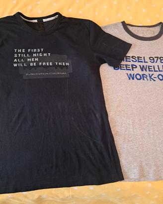 2 t-shirt uomo Messagerie 