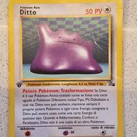 Carta Pokemon Originale Ditto prima edizione Fossi