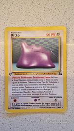 Carta Pokemon Originale Ditto prima edizione Fossi