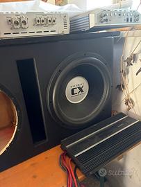 Cassone con 2 woofer da 38  hifonics cx