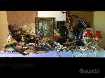 Gran Lotto Oggetti Vintage Mercatino Collezionismo