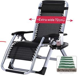 Sedia sdraio Zero Gravity oversize NUOVA