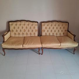 Divano Angolare anni 40' oriinale rifoerato
