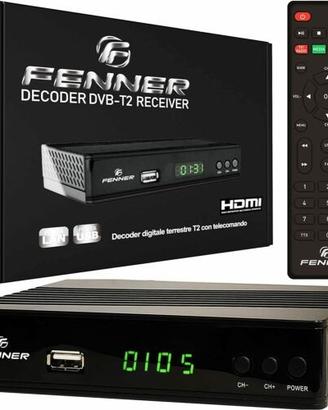 FENNER Decoder Digitale Terrestre DVB-T2 Full HD N