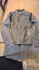 giubbinno in pelle moto Hevic