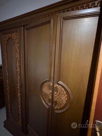 CAMERA DA LETTO COMPLETA IN LEGNO-STILE CLASSICO