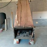 struttura termocamino legna