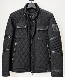 Giubbotto Belstaff uomo nero trapuntato taglia M