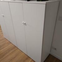 Credenza Libreria bianco opaco